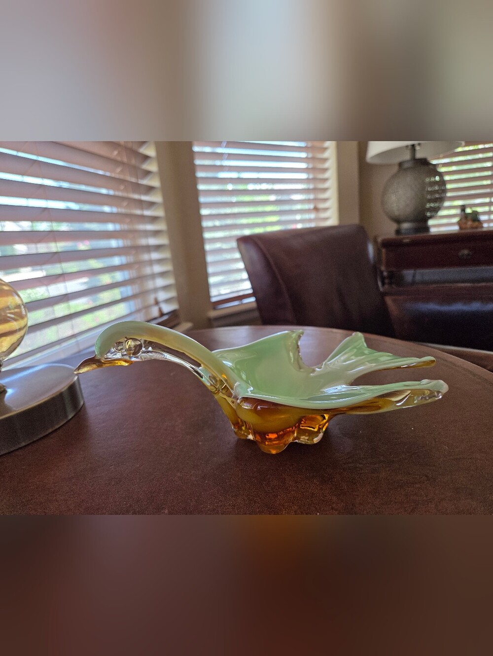 Venetian Murano Style Mid Century Decorative Bird Dish